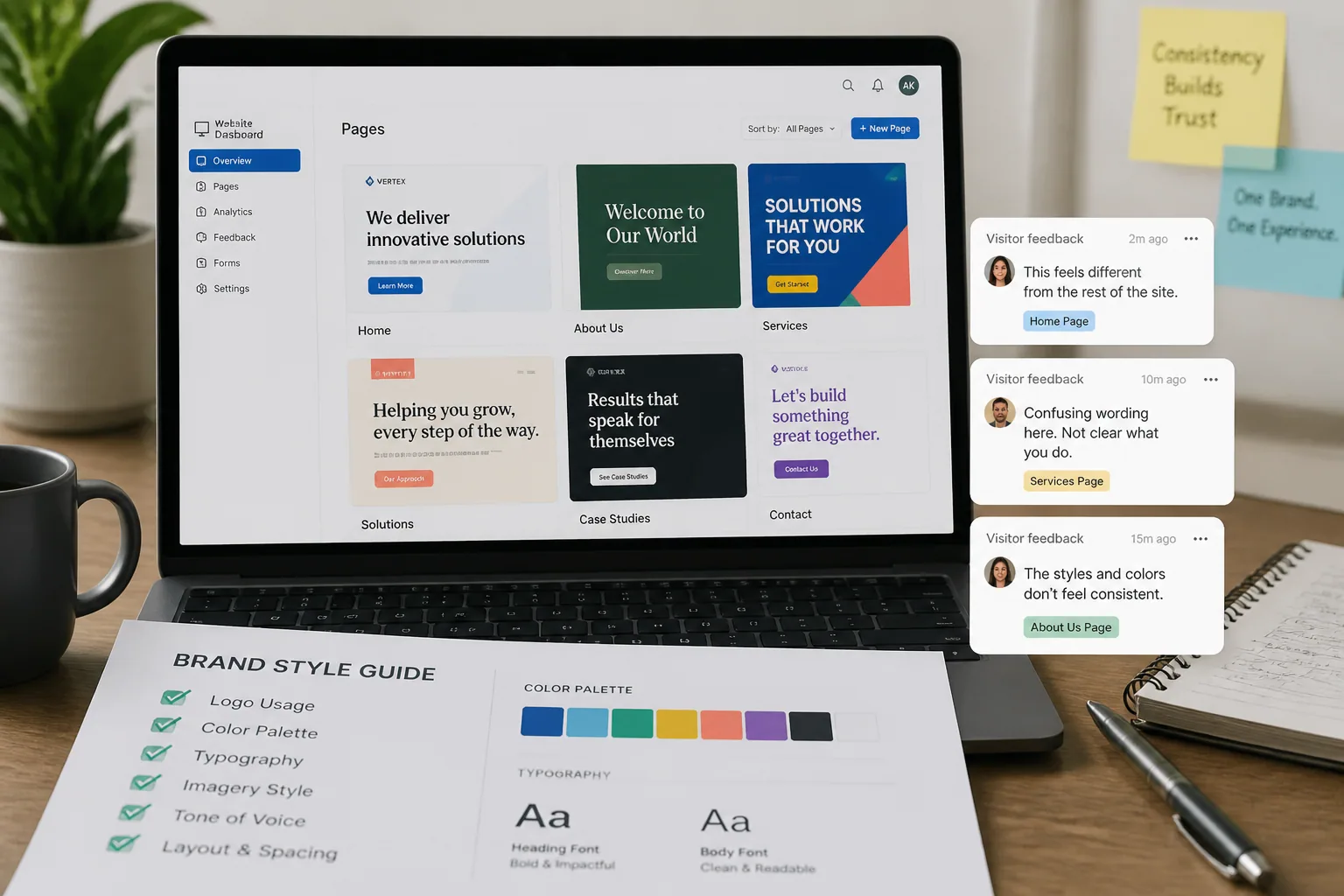 How to Use Visitor Feedback to Improve and Maintain Brand Consistency Across Your Site